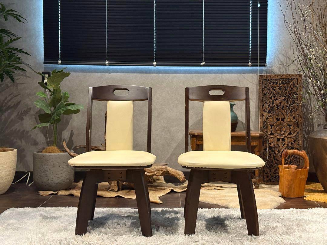 ダイニングセット　回転チェア　スクエアテーブル　省スペース　ニトリ　北欧　YH