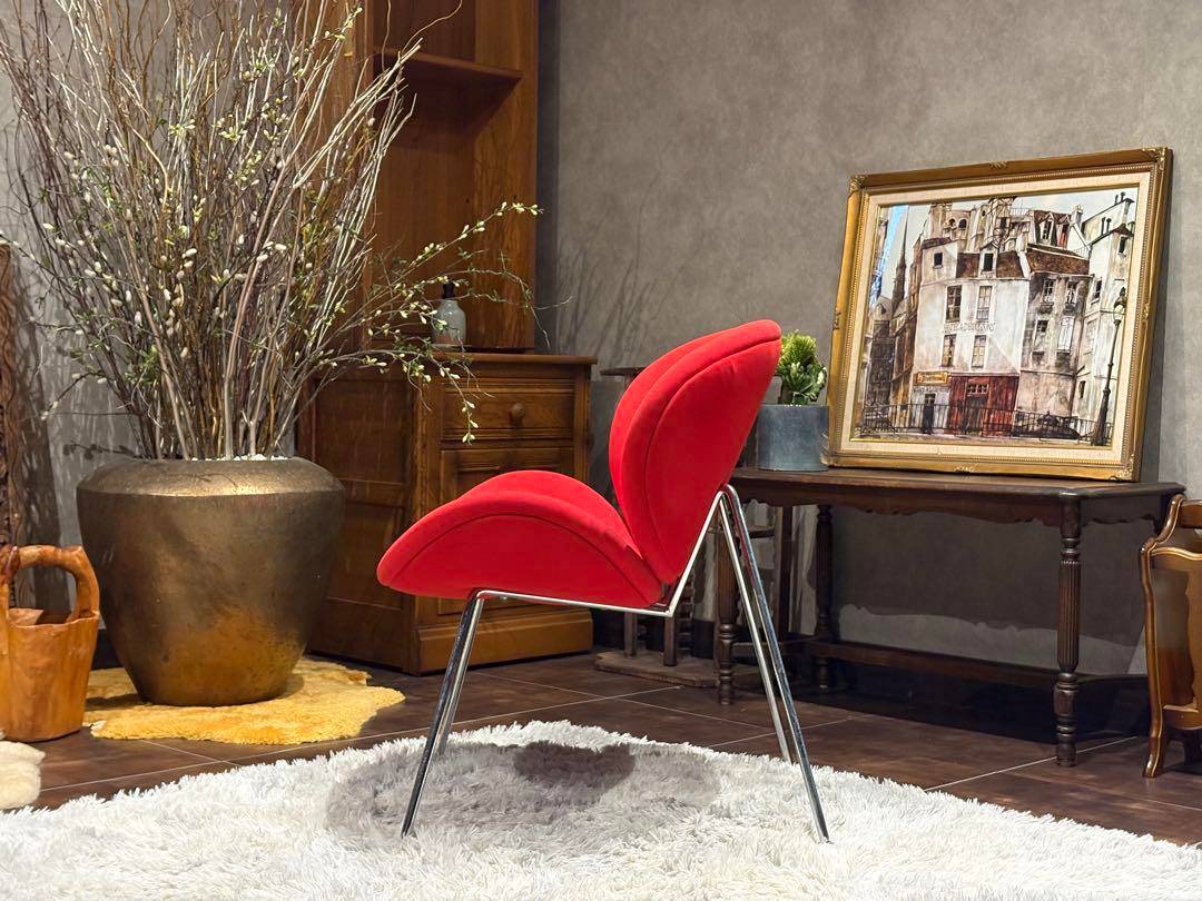 ピエールポーラン　オレンジスライスチェア　レッド　ミッドセンチュリー　YZ