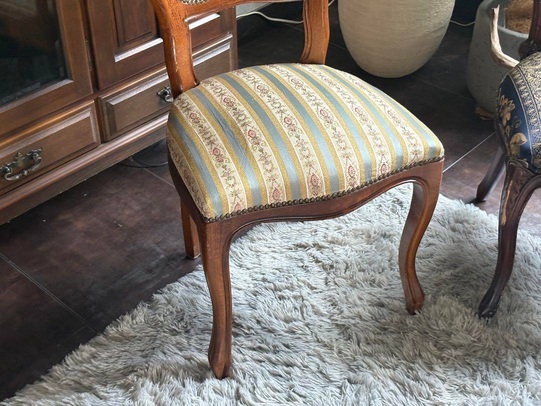 アンティーク　ヴィンテージ　猫脚　クラシック　ヨーロピアン　チェア 2脚 GZ