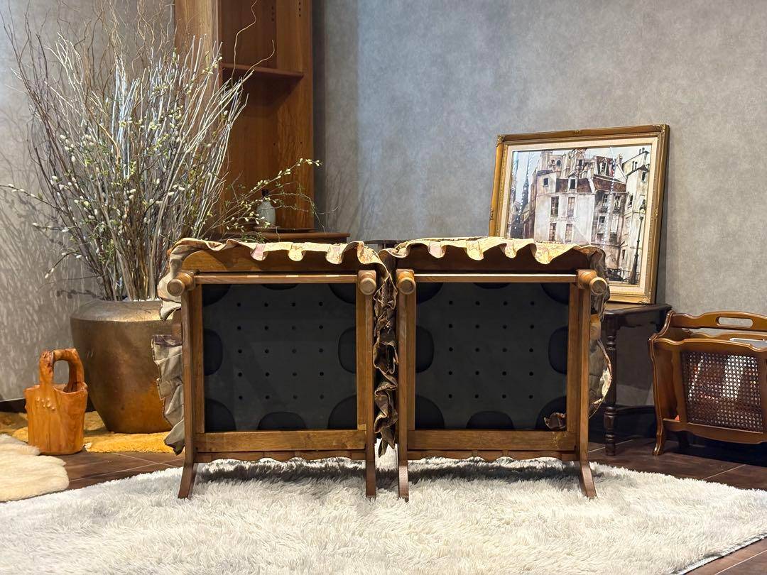 飛騨産業　キツツキ　2掛けソファ　アームチェア　アームソファ　アンティーク　nN