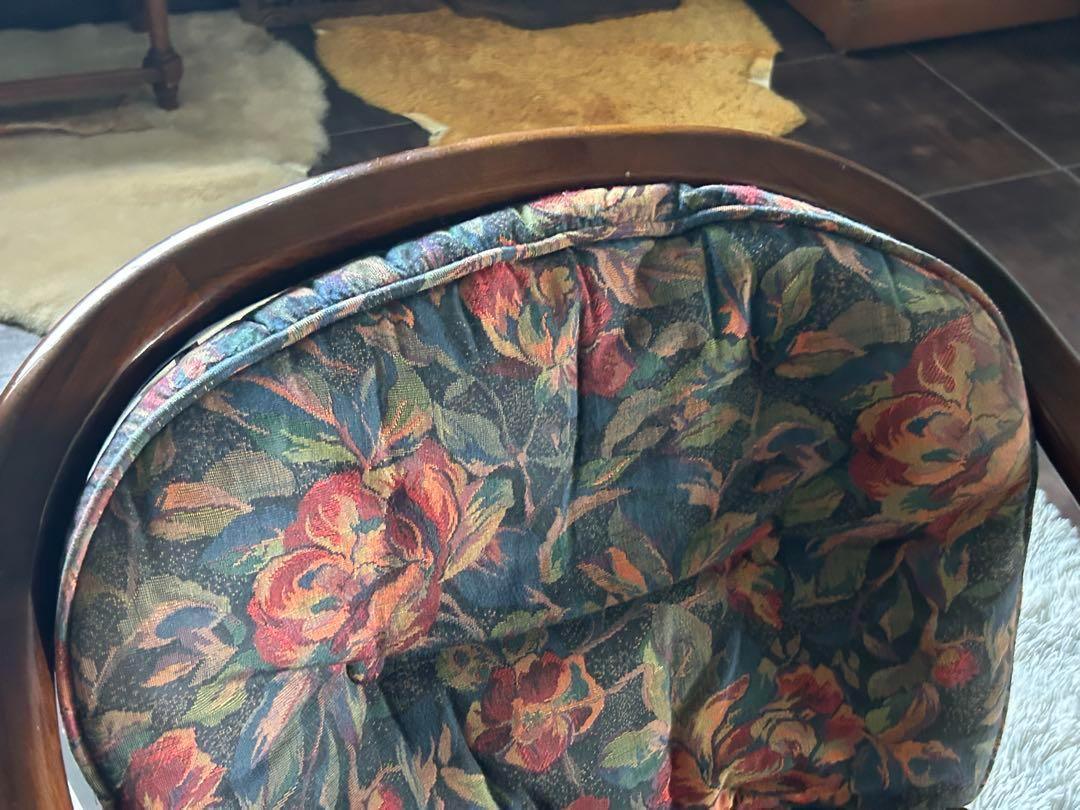 ①カリモク karimoku アームチェア　ヴィンテージチェア　2脚セット　GZ