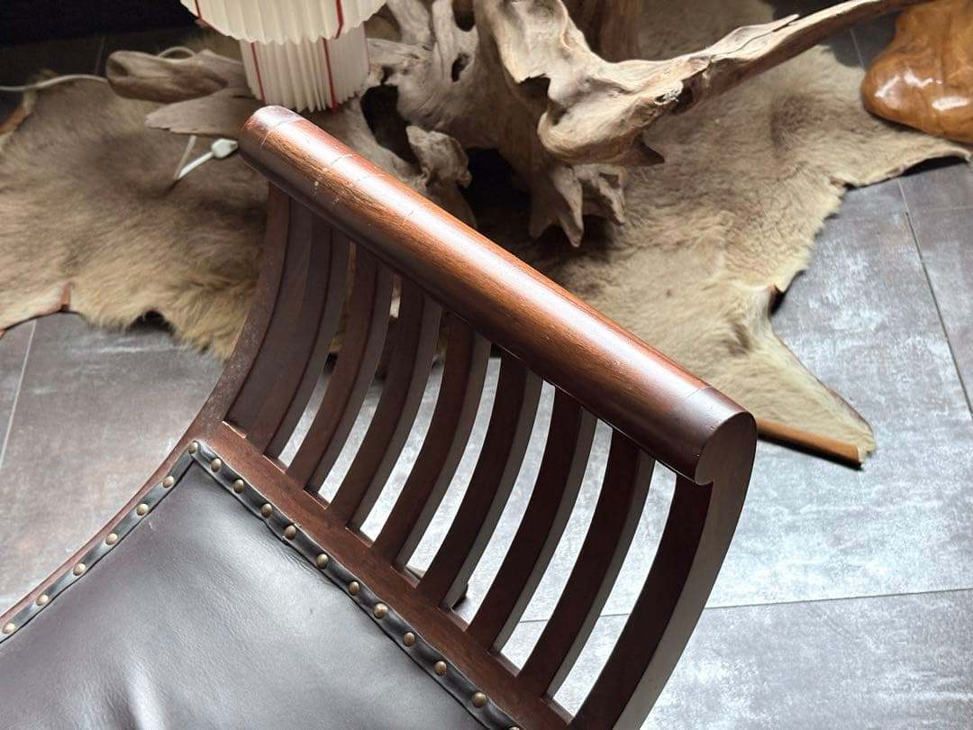 スツール　本革　レザー　リベット打　カルティニチェア　クラシック　SG