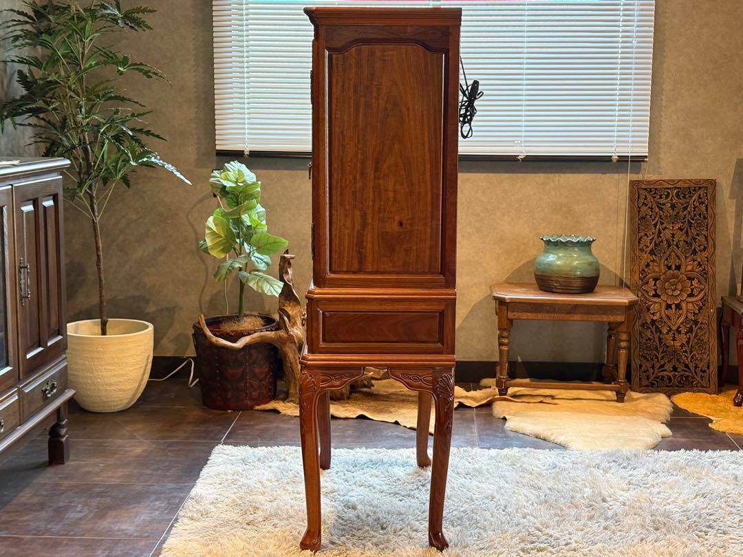 螺鈿家具　螺鈿細工　アンティーク　猫脚　洋風　ヨーロピアン　ショーケース　INZ