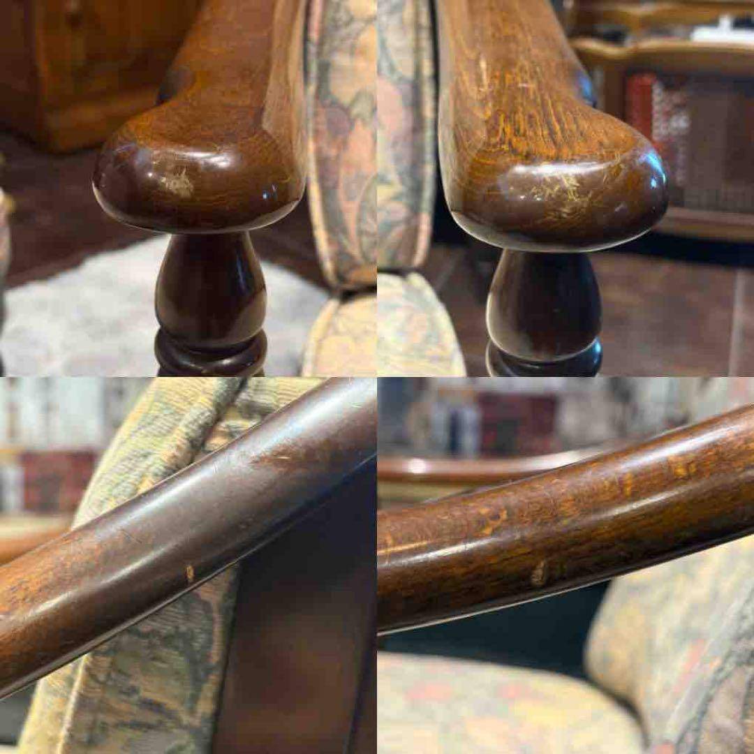 ①karimoku カリモク　アームチェア　ダイニングチェア　キャスター付　nZ